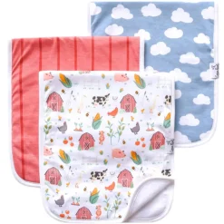Premium Burp Cloths - 3 Pack