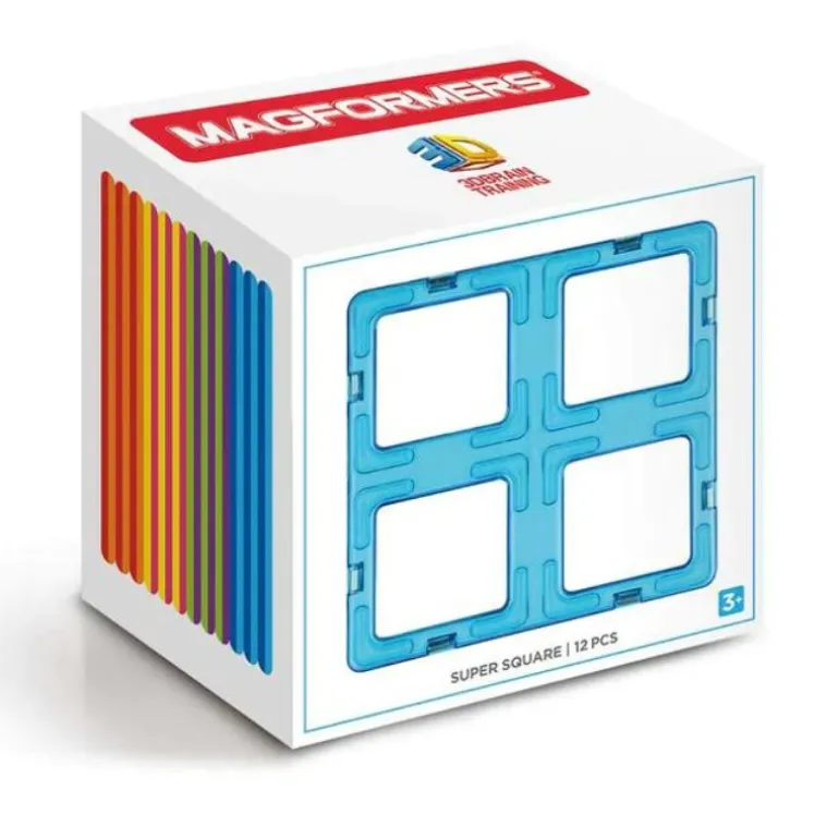 Rainbow Magnetic Shapes - 12 Pieces