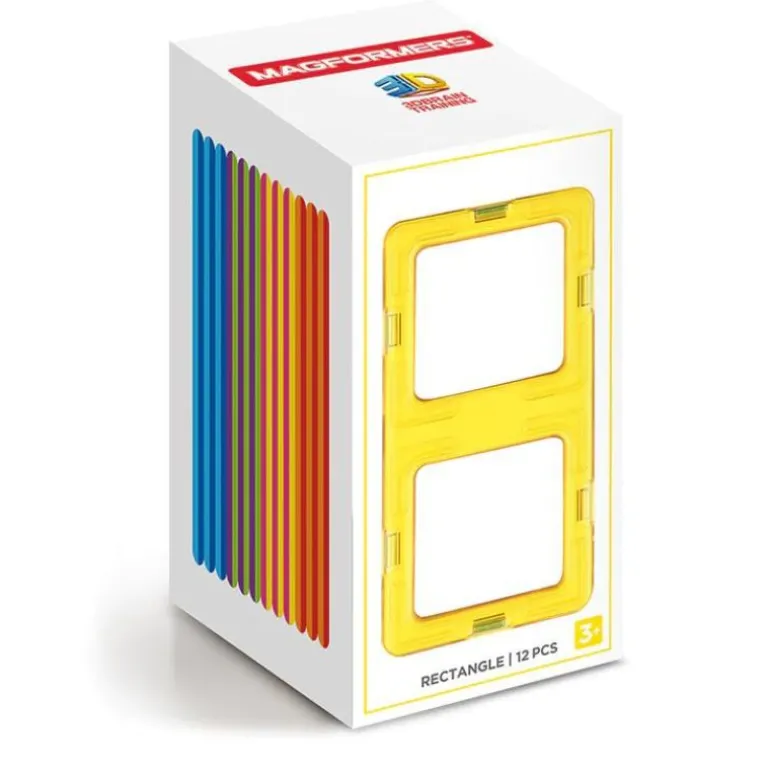Rainbow Magnetic Shapes - 12 Pieces