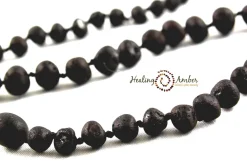 Raw Baltic Amber Teething Necklace - 11 inch