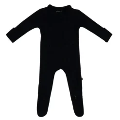 Ribbed Bamboo Zipper Footie