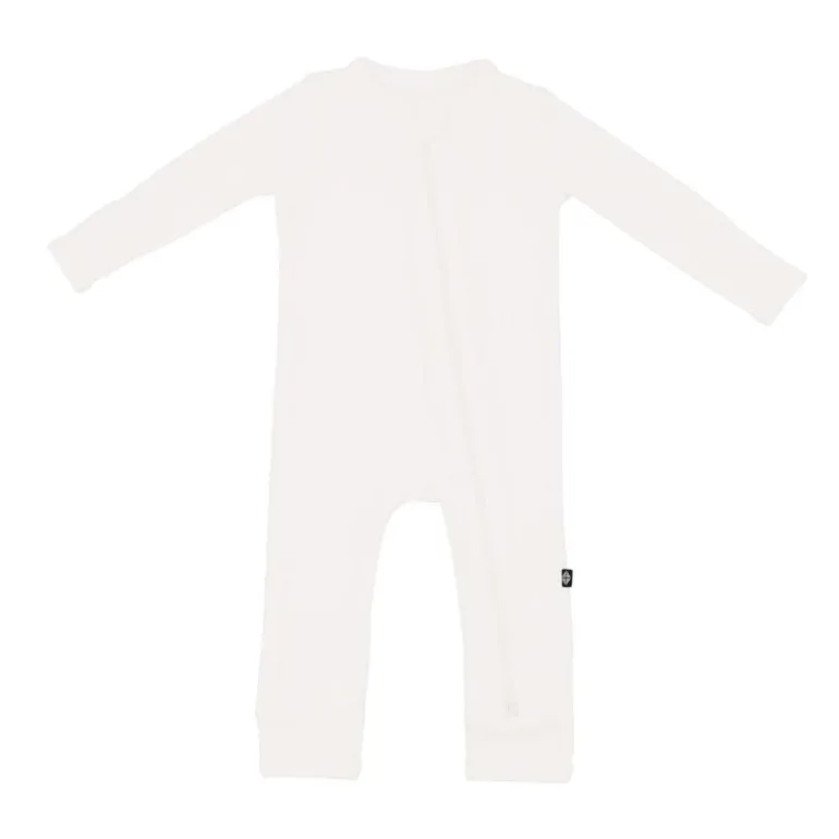 Ribbed Bamboo Zippered Romper