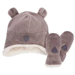 Sherpa Toque and Mittens Set