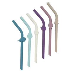 Silicone Animal Straws with Cleaning Brush