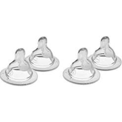 Silicone Bottle Nipples - 4 Pack