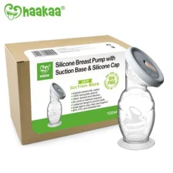 Silicone Breast Pump w/ Suction Base & Silicone Cap - 150ml