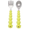 Silicone Caterpillar Spoon and Fork Set