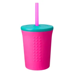 Silicone Kids Straw Cup - 12 oz
