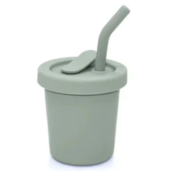 Silicone Straw Cup - 6 Oz