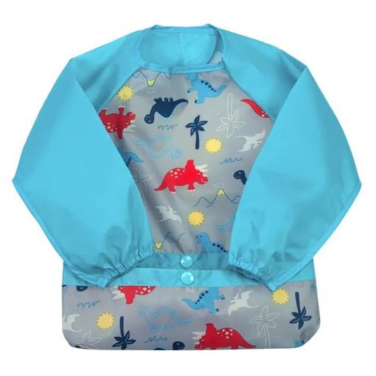 Snap + Go Easy-Wear Long Sleeve Bibs