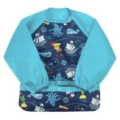 Snap + Go Easy-Wear Long Sleeve Bibs