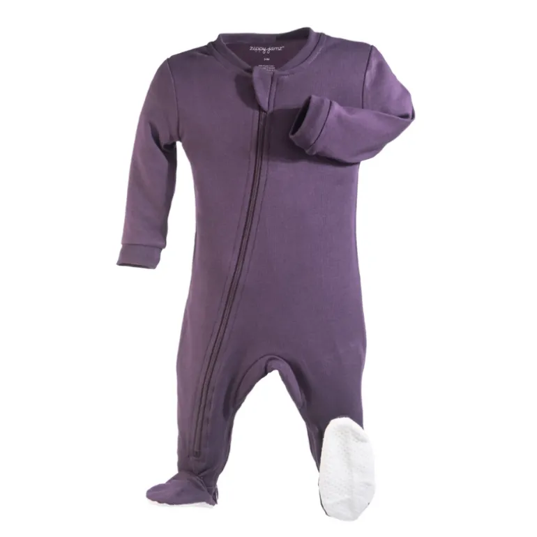 Solid Organic Footed Sleepers