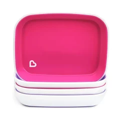 Splash Plates - Pink/Purple - 4pk