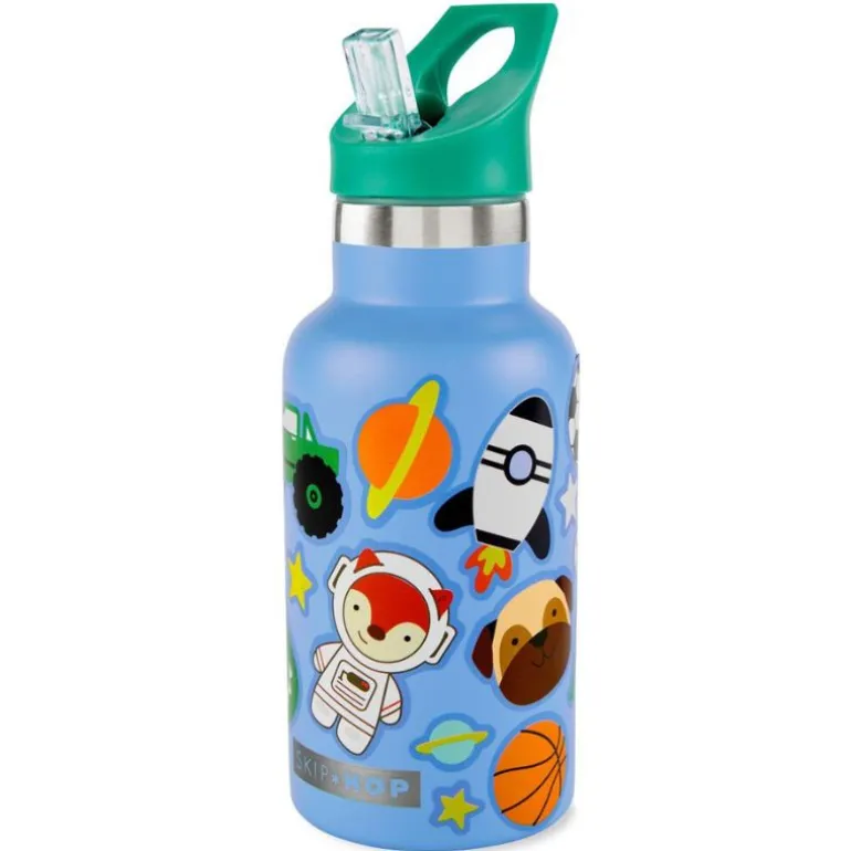 Stainless Steel Canteen Bottle With Stickers