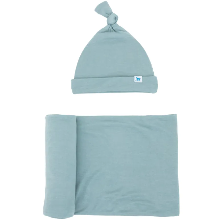 Stretch Knit Swaddle & Hat Set
