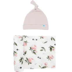 Stretch Knit Swaddle & Hat Set