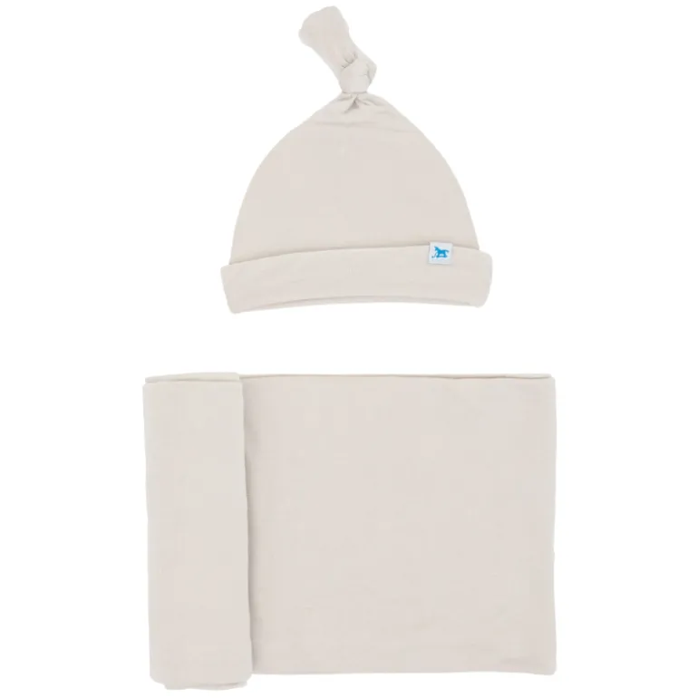 Stretch Knit Swaddle & Hat Set