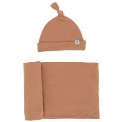 Stretch Knit Swaddle & Hat Set