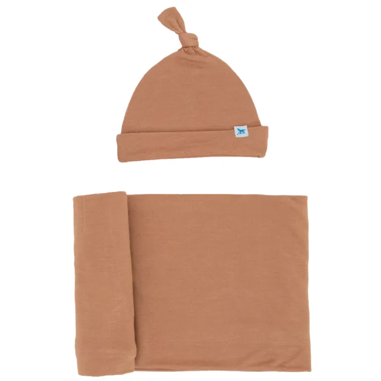 Stretch Knit Swaddle & Hat Set