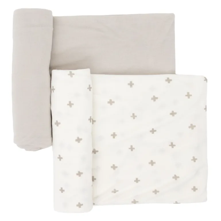 Stretch Knit Swaddle Blanket - 2 Pack