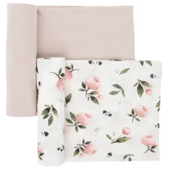 Stretch Knit Swaddle Blanket - 2 Pack