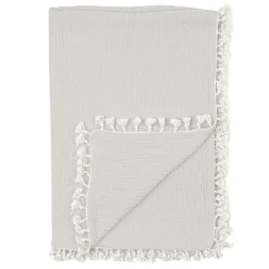 Tassel Muslin Blanket