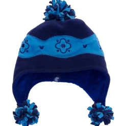 Terry Pom Hat - Navy/Blue - Large