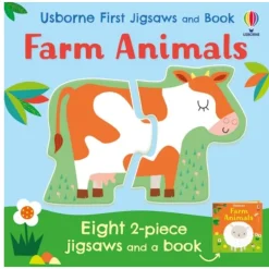 Usborne First Jigsaws and Book: Farm Animals