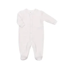 Velour Sleeper with Snaps