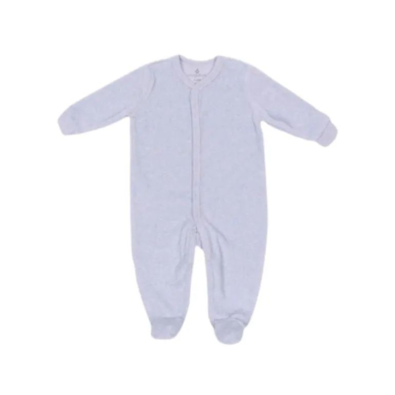 Velour Sleeper with Snaps