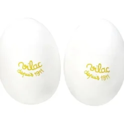 Wooden Egg Maracas - White