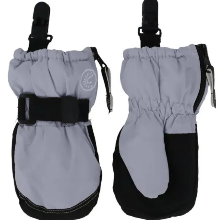 Zipper Mittens with Clips